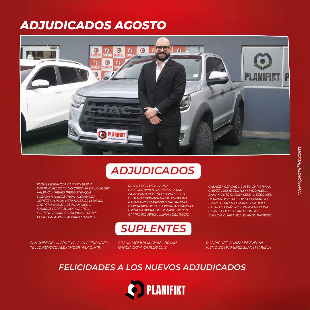 ADJUDICADOS AGOSTO
